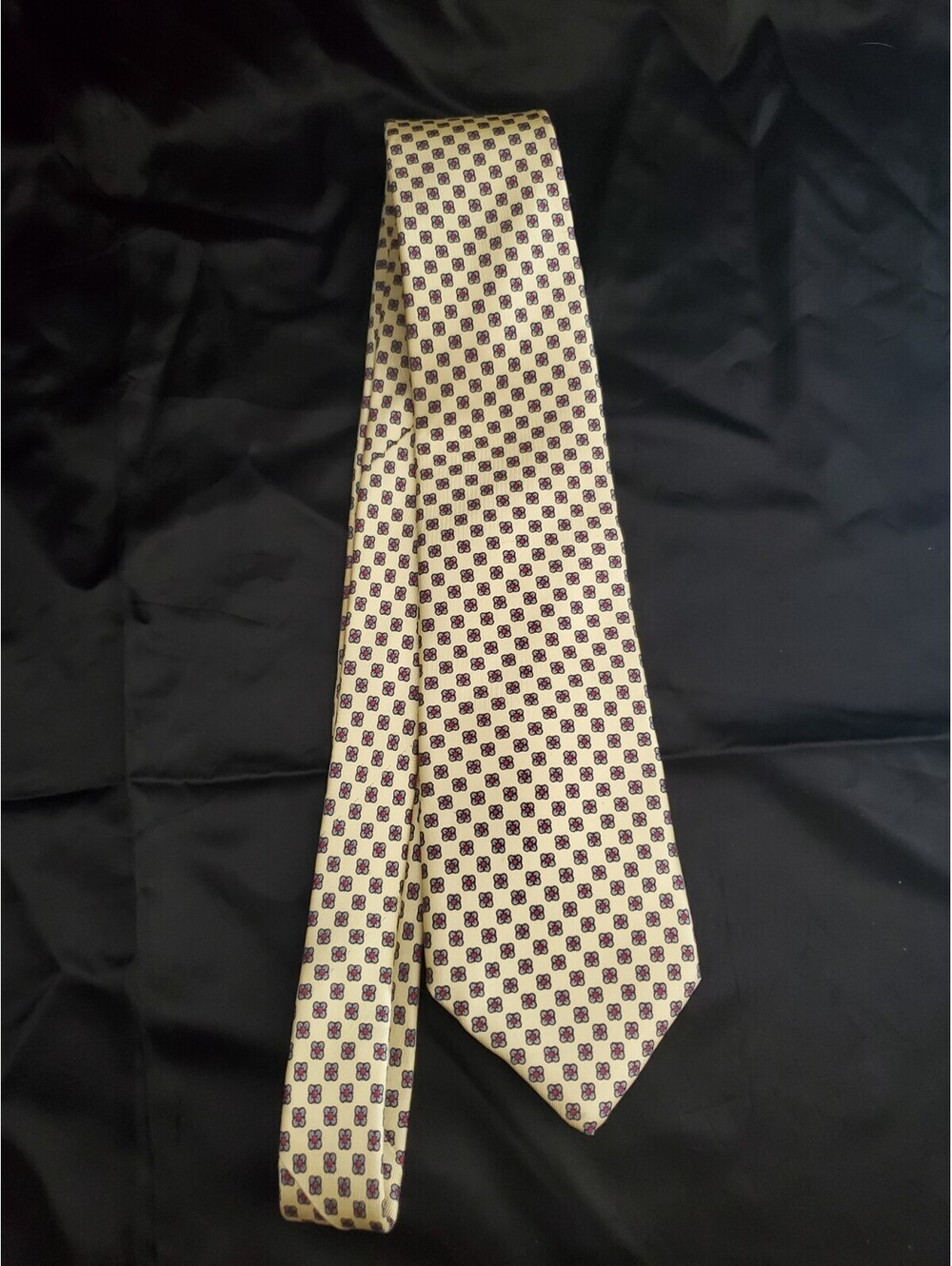 John Henry Blue/Red Floral Tie